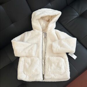 Old Navy Faux-Fur Full-Zip Hooded Jacket for Toddler Girls